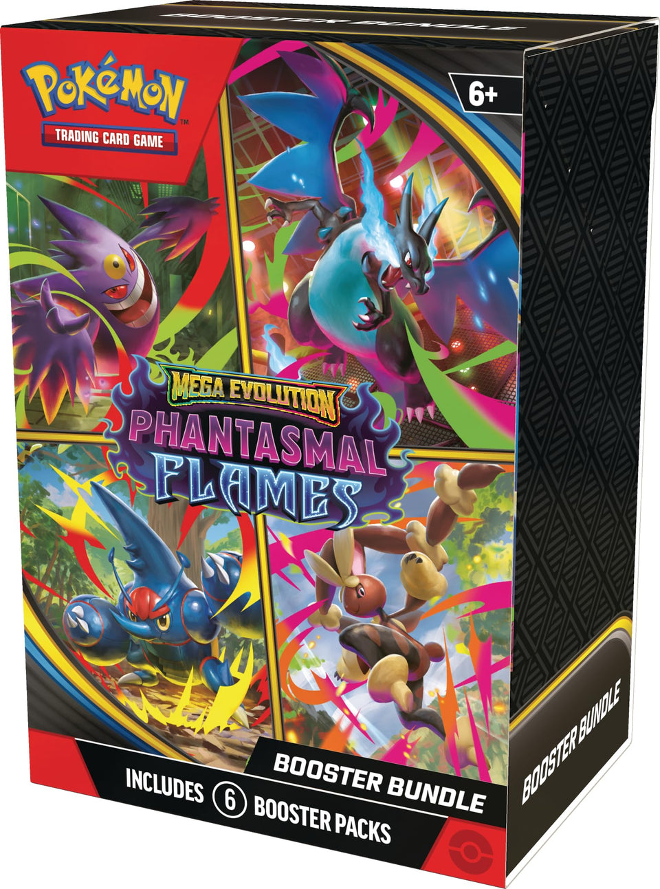 Pokemon TCG Mega Evolution Phantasmal Flames booster bundle with six packs for collectors and players