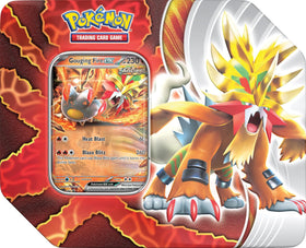 Pokémon TCG Paradox Destinies Tin promo Gouging Fire ex card for collectors and battles