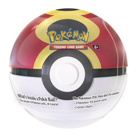 Pokemon TCG Poke Ball Tin Series 9 front view, eye-catching packaging for collectors.