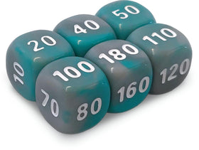 Damage-counter dice for clear in-game tracking