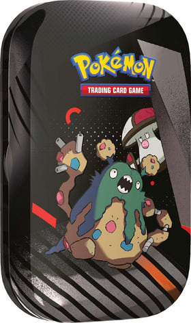 Pokémon TCG Unova Mini Tin packaging close-up showing sturdy metal tin