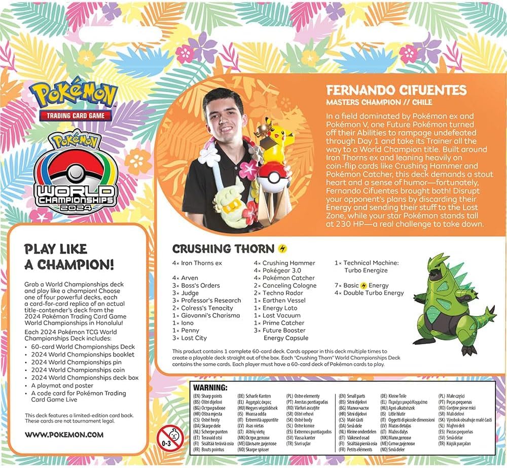 Pokemon TCG World Championships deck ready to play out of box.