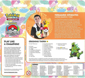 Pokemon TCG World Championships deck ready to play out of box.