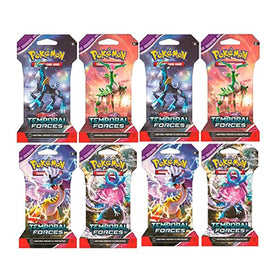 Pokémon TCG Temporal Forces sleeved booster pack front view for quick-open play