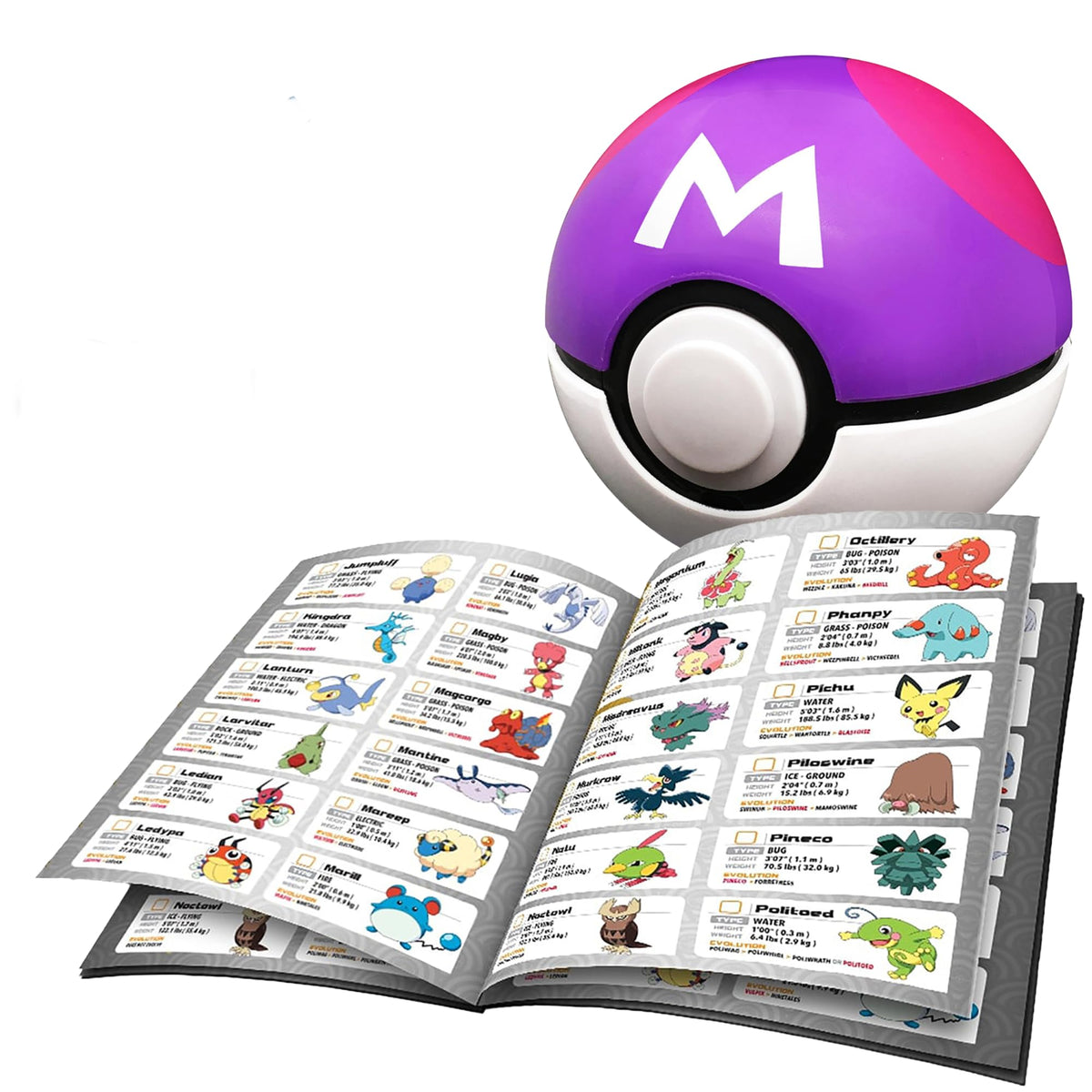 Pokémon Trainer Guess Ash Adventures Poké Ball front view for interactive play