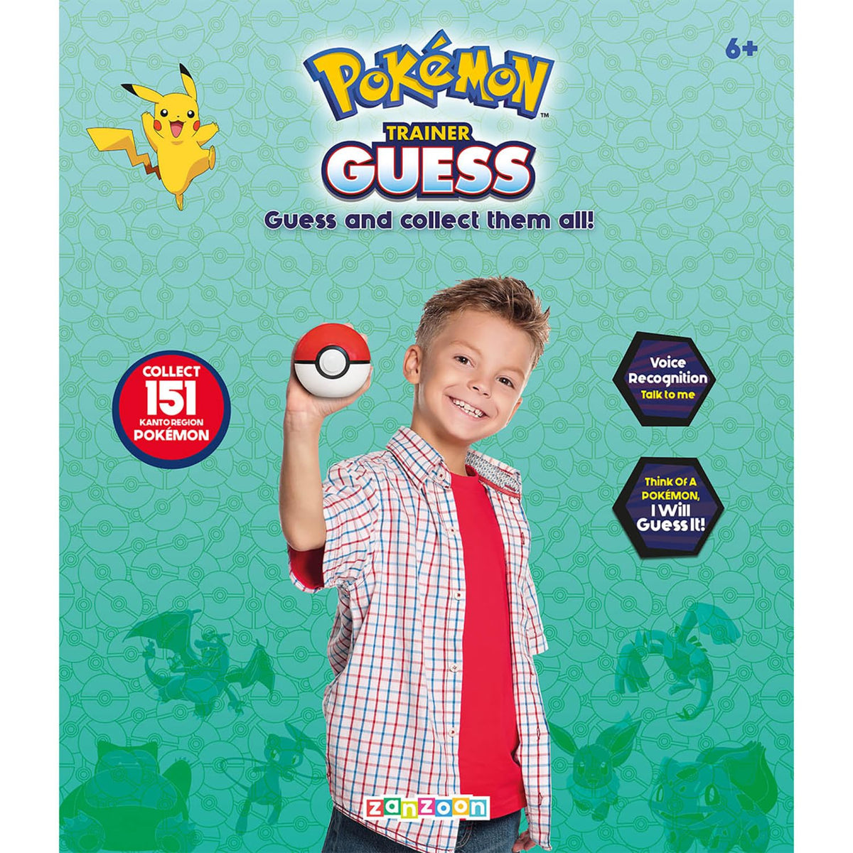 Pokémon Trainer Guess Electronic Collection screen displaying collected Pokémon.
