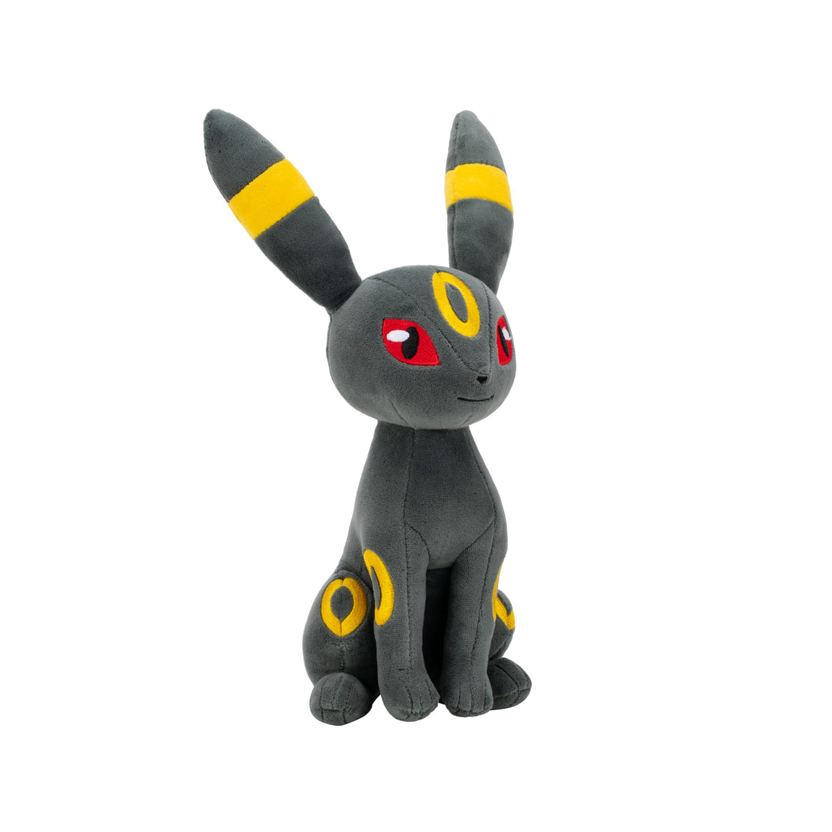 Umbreon plush close-up showing authentic eyes and stitching.