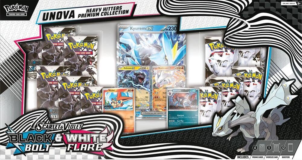 Pokemon TCG Unova Heavy Hitters promo cards show Zekrom ex and Reshiram ex for collectors and players