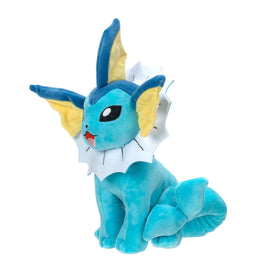 Pokémon Vaporeon plush eight-inch side view ideal for travel and on-the-go comfort