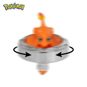 Wind-up-cord action powers the battle top launch.