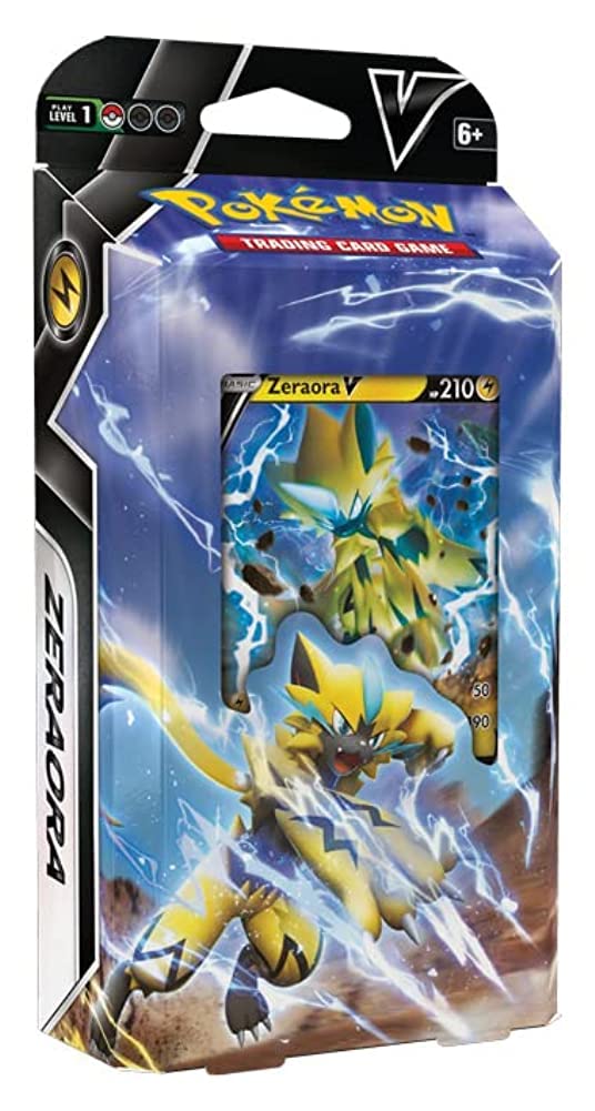 Pokemon Zeraora V Battle Deck front cover shows Zeraora V for fast plays
