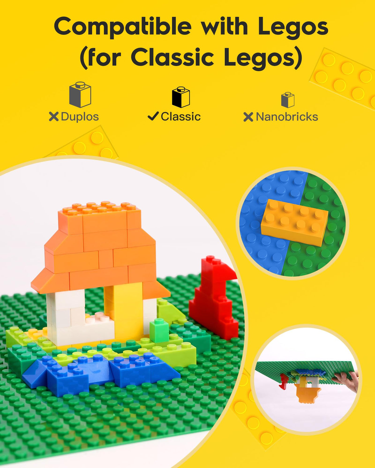 Pokiiulk green landscape baseplates invite creative brick scenes