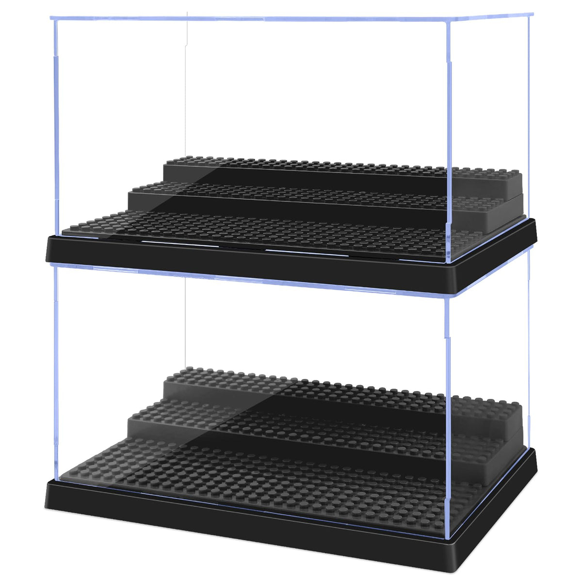 Pokiiulk display case with three removable steps showing up to 35 minifigures.