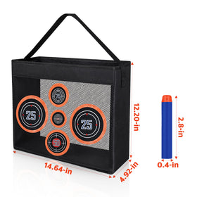 Pokiiulk Nerf darts compatibility illustration shows universal fit with blasters.