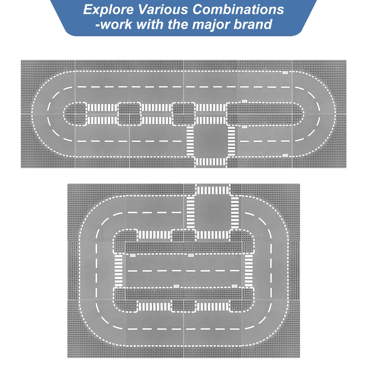 Pokiiulk cross baseplate adds intersection flexibility for complex cities.