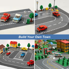 Pokiiulk road baseplates DIY stickers enable color customization for themes.
