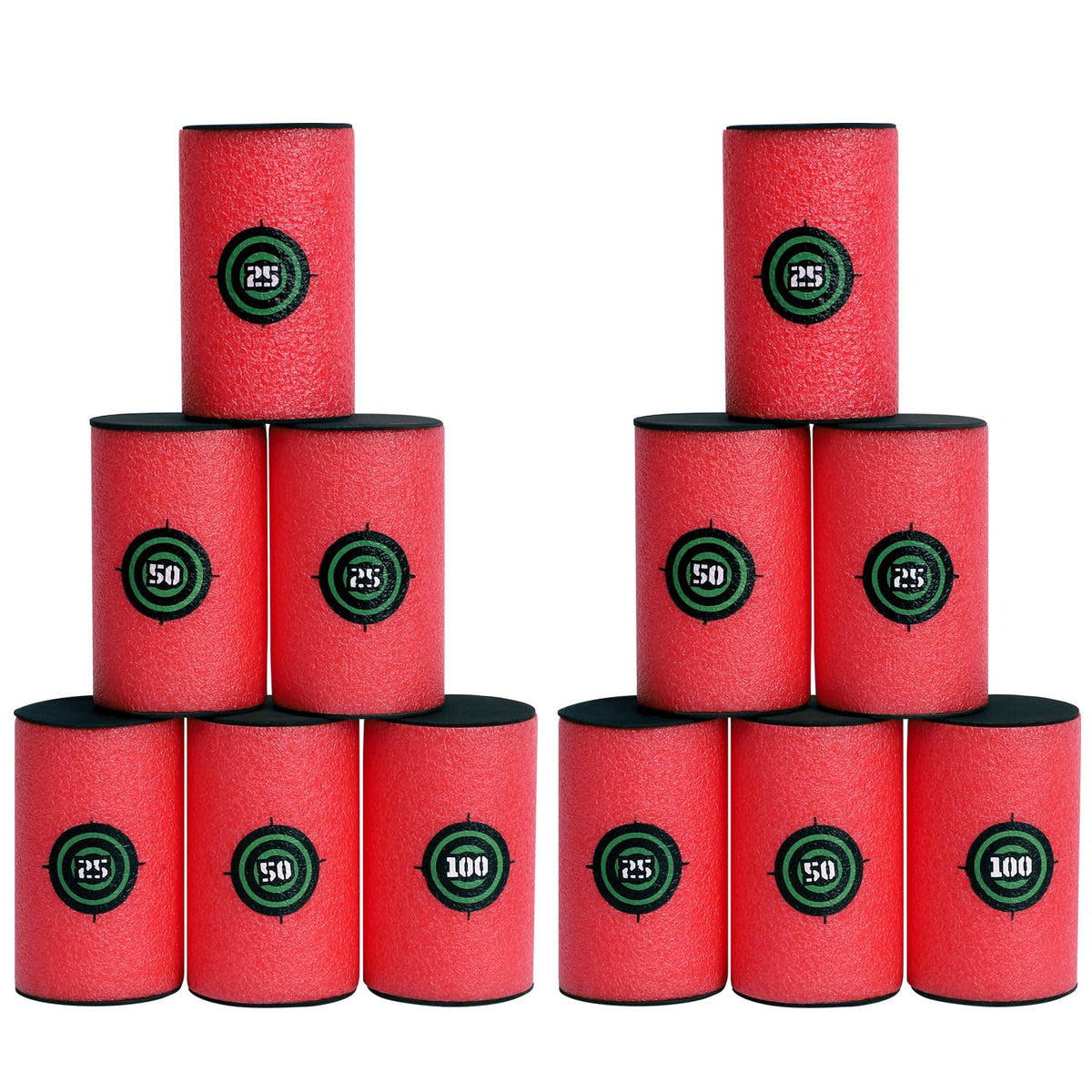 POKONBOY 37x22 inch soft dart target set improves Nerf accuracy with safe EVA material.