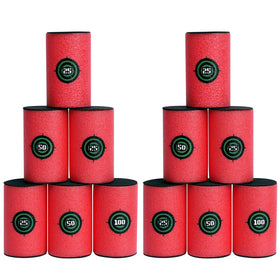 POKONBOY 37x22 inch soft dart target set improves Nerf accuracy with safe EVA material.
