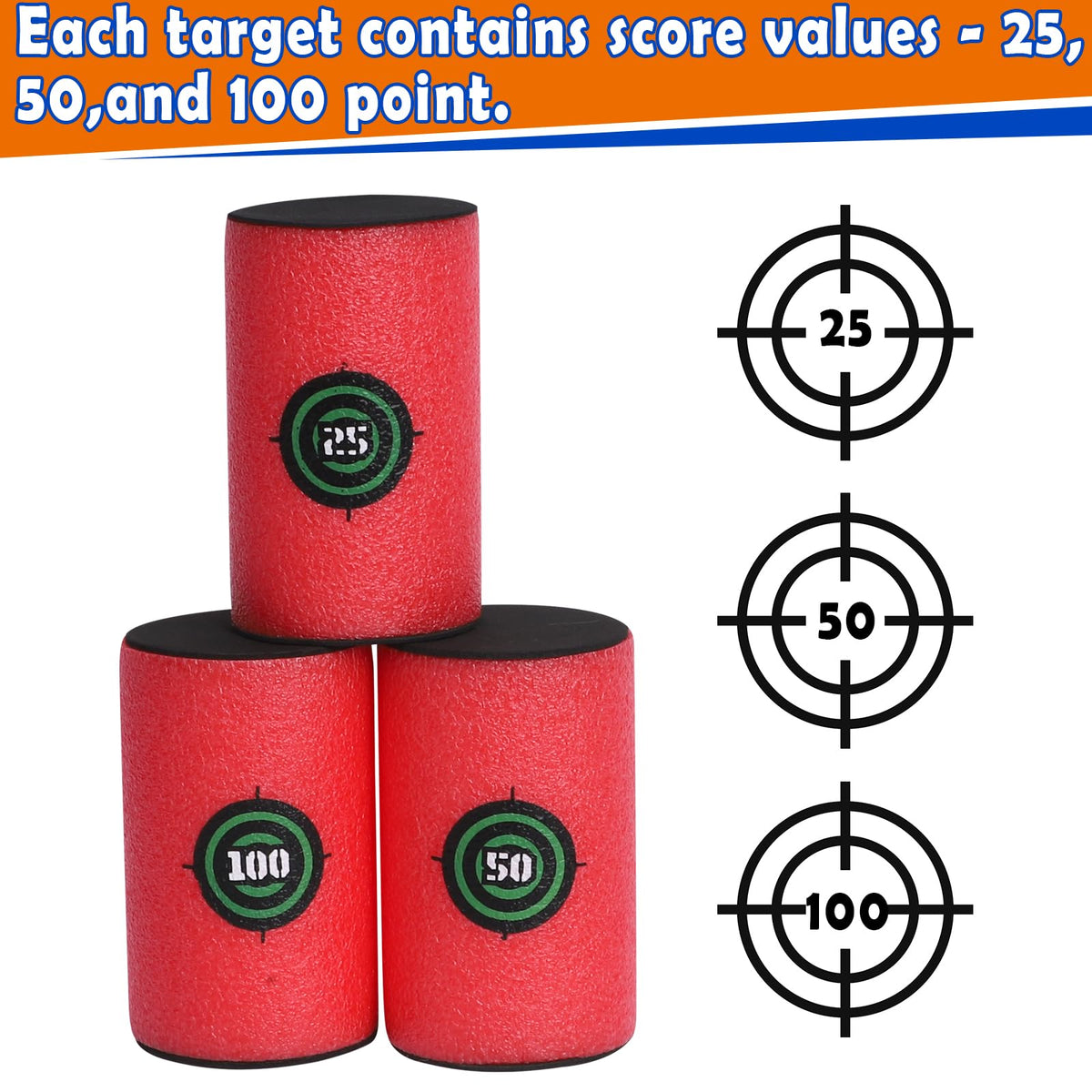 POKONBOY backyard Nerf targets for outdoor play and quick setup.