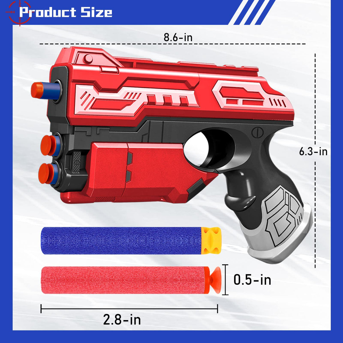 POKONBOY blaster guns grip close-up for comfortable handling