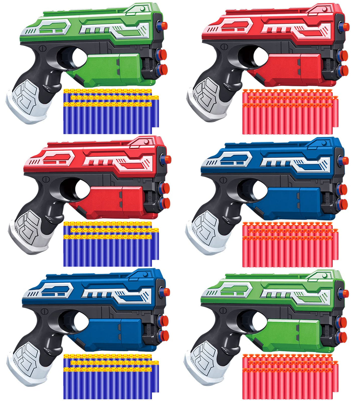 POKONBOY blaster guns pack ready for action and group play