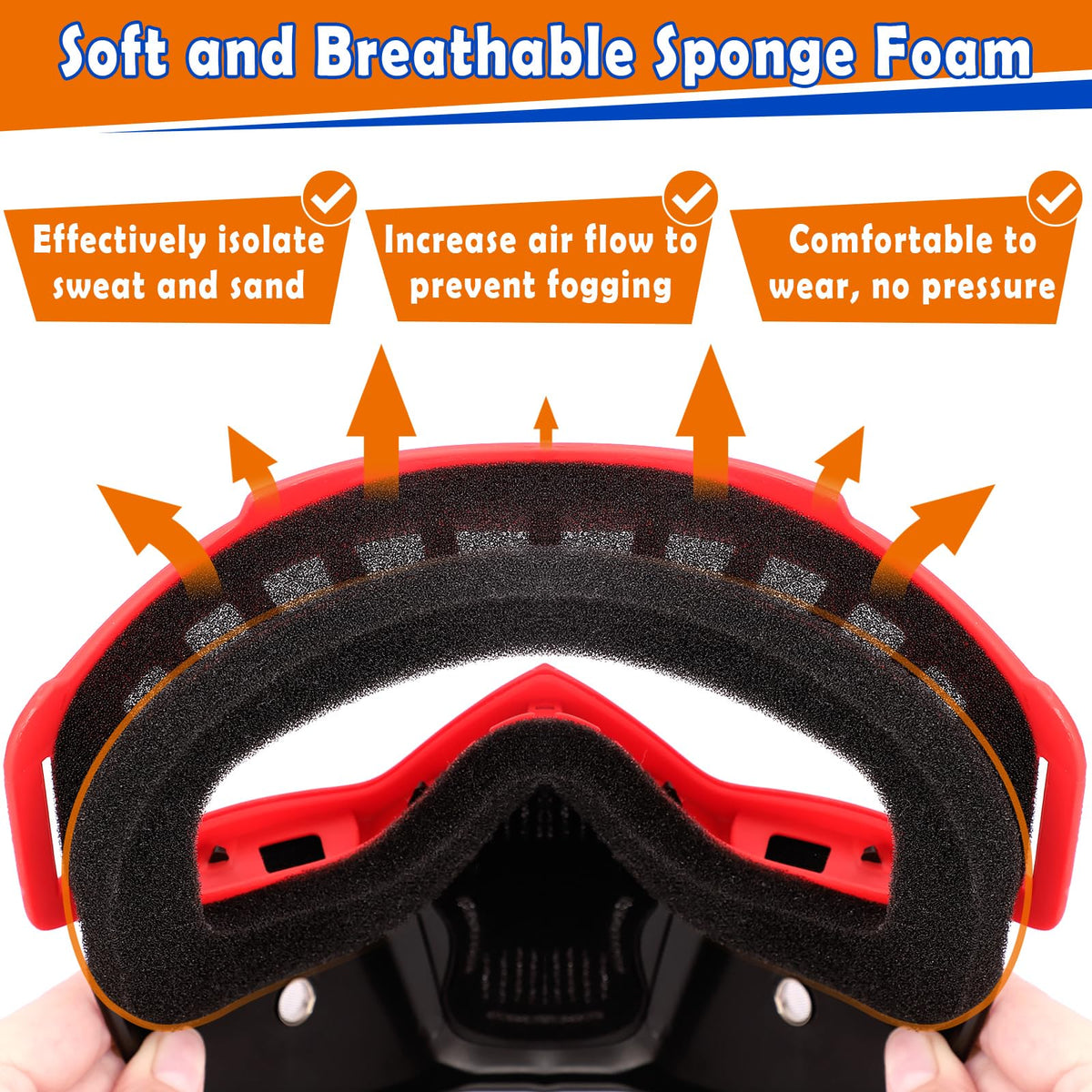 POKONBOY durable ABS frame keeps the mask lightweight yet sturdy.