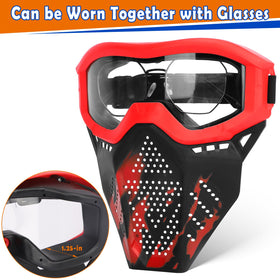 POKONBOY mask, adjustable strap ensures secure fit.