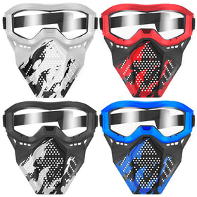 POKONBOY kids' tactical mask, Nerf Apollo compatible, ready for team play.