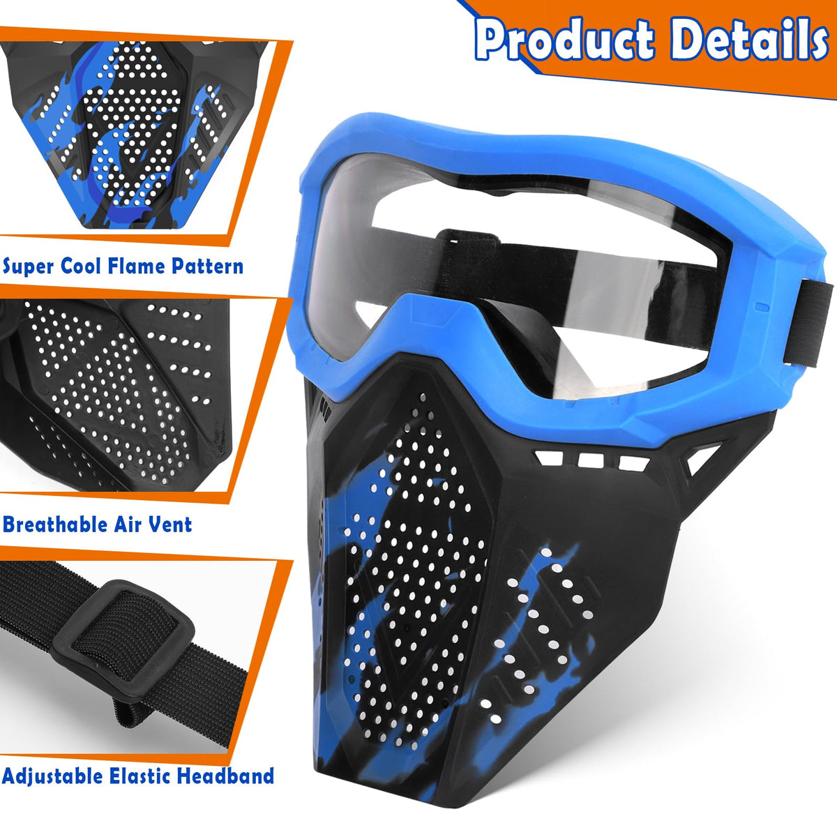 POKONBOY mask with soft silicone edge for comfy wear.