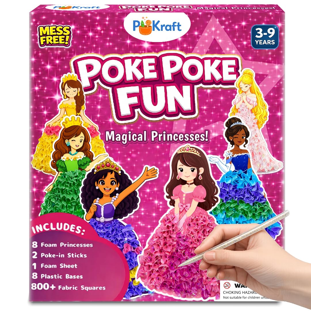 PoKraft Magical Princess Art Kit assembly: quick, kid-friendly setup for creative crafting.