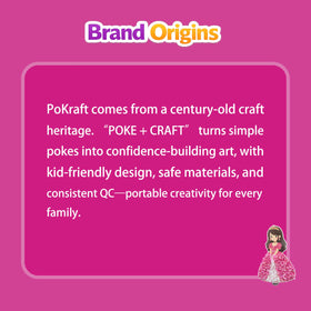 PoKraft Magical Princess Art Kit creative play: mess-free activity that boosts imagination.