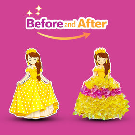 PoKraft Magical Princess Art Kit poke-in pad: protects surfaces during crafting.