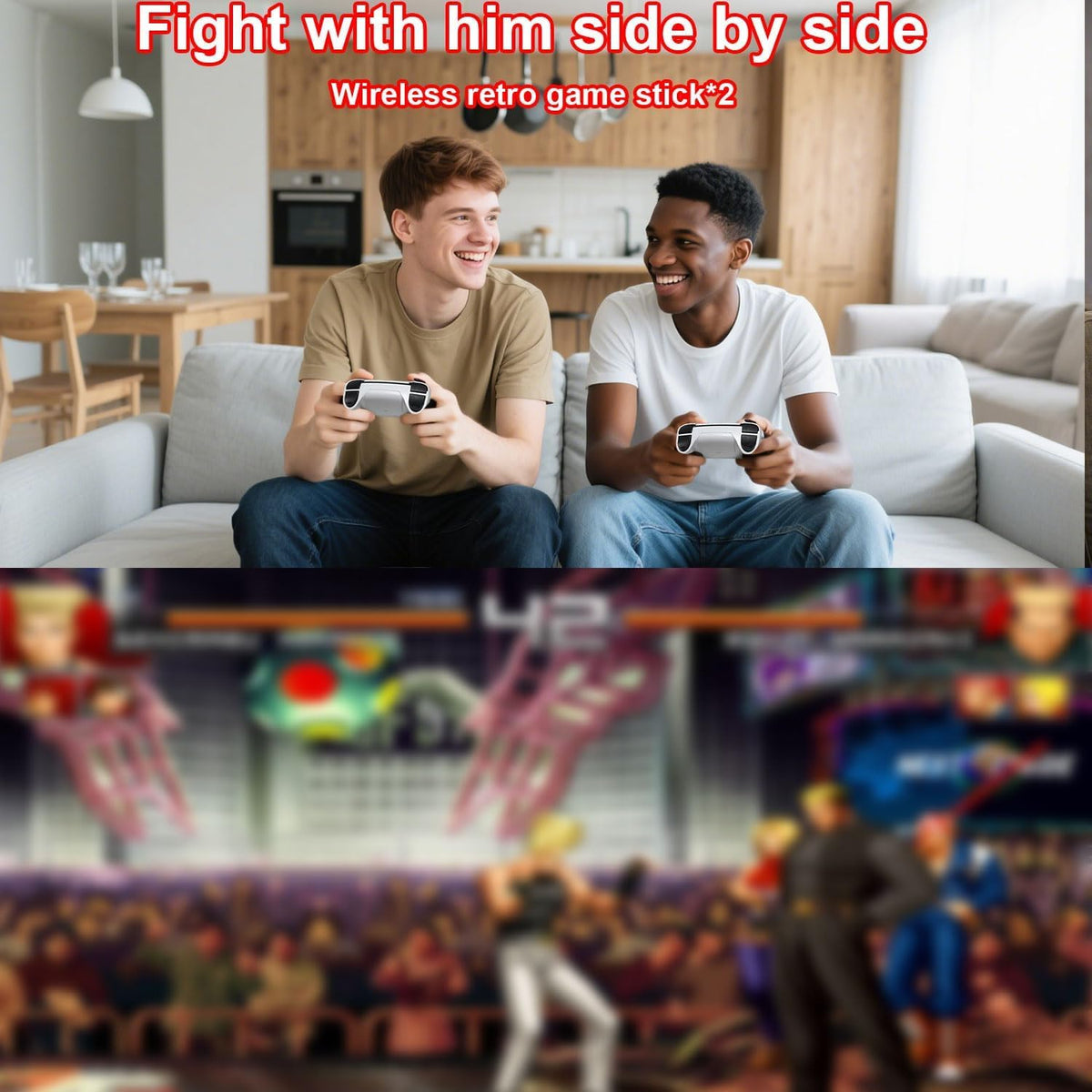 Plug-and-play setup on Polaring M15 lets you start gaming quickly on your TV.
