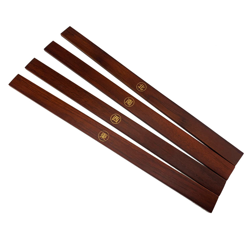 POLARS DESIGN wooden mahjong pushers; smooth 4-pack for easy tile handling
