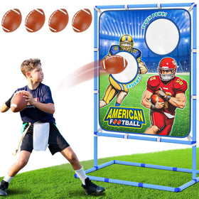 Polkoliye football toss game set with target nets for active, interactive play.