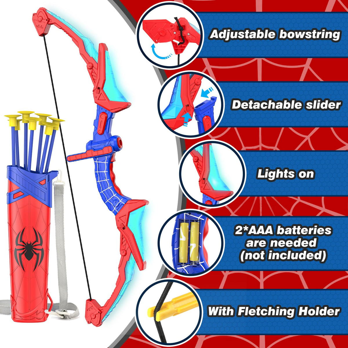 Polkoliye spider quiver in use by a child during practice