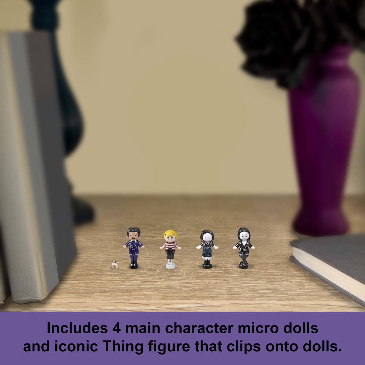 Polly Pocket Addams coffin accessory for eerie display options