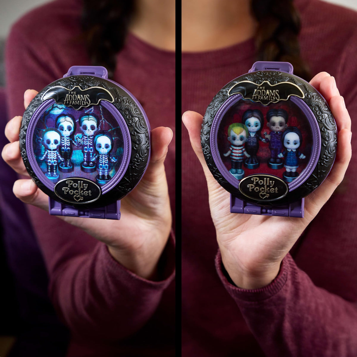 Polly Pocket Addams House and Courtyard for miniature storytelling and poseable scenes