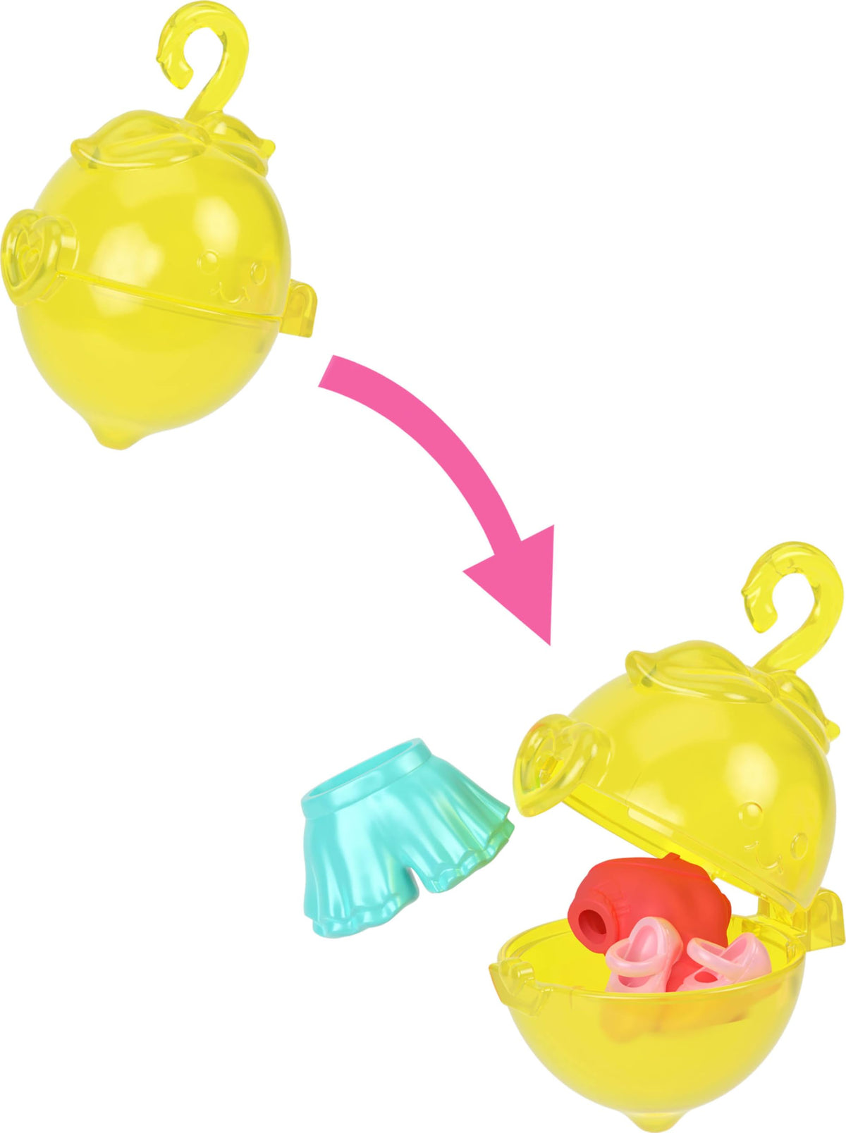 Polly Pocket bright fashion accessories enable creative outfits