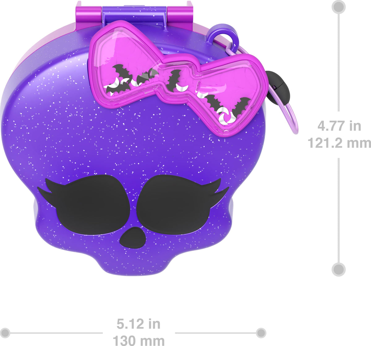 Polly Pocket Monster High playset casket-ball game sparks friendly battles and mini competitions.