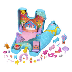Polly Pocket hot air balloon and sailboat accessories spark tiny adventures.