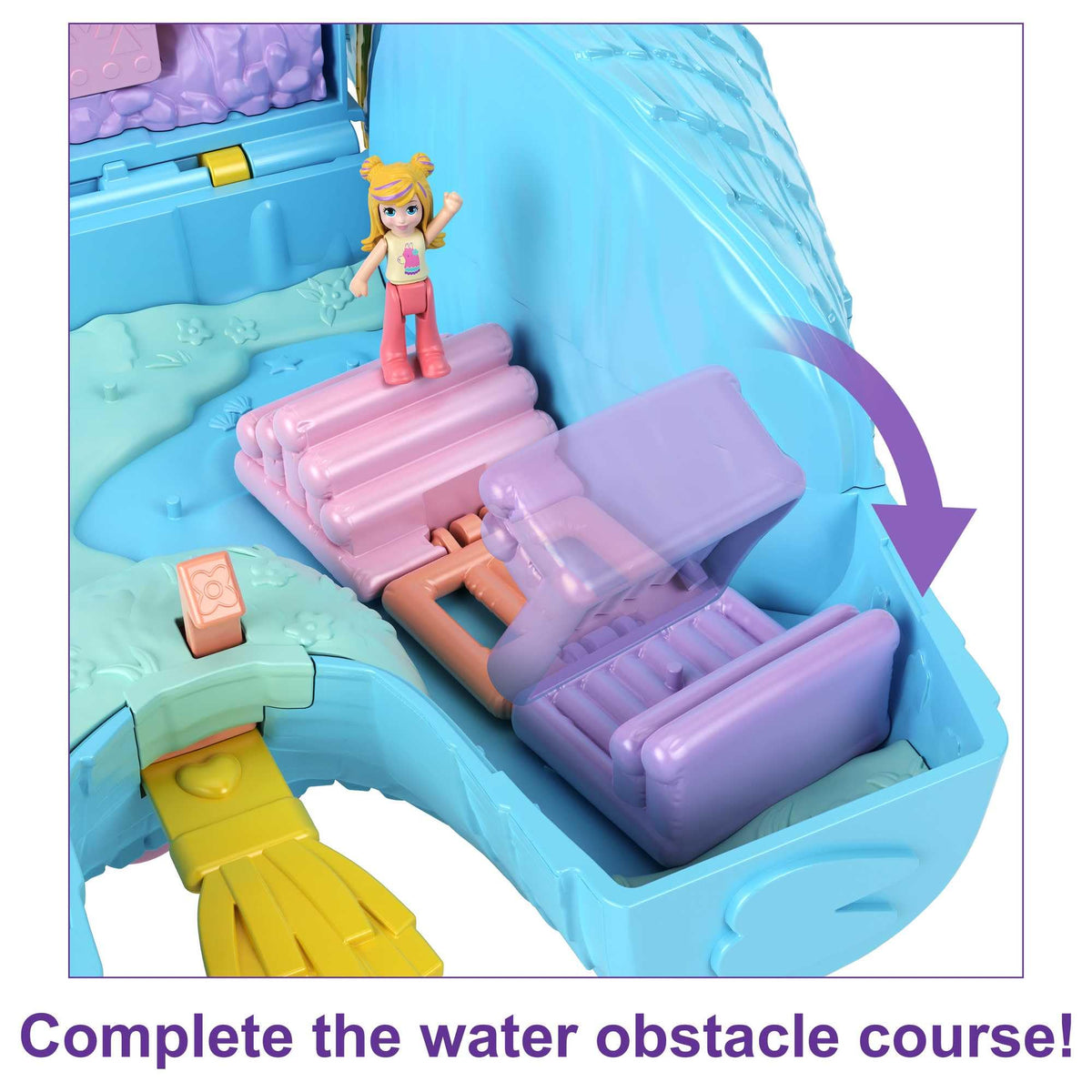 Polly Pocket Pajama Party tent opens to cozy indoor-outdoor adventures.