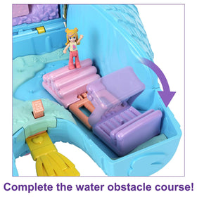 Polly Pocket Pajama Party tent opens to cozy indoor-outdoor adventures.