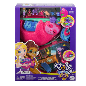 Polly Pocket waterfall pool ready for splashy pretend swimming.