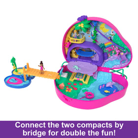Polly Pocket zipline with toucan for an exciting tropical ride.