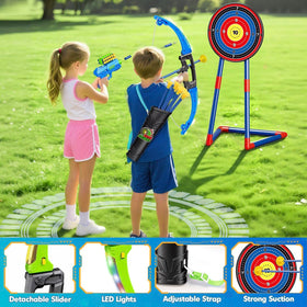 Polokping 2-in-1 bow setup ready for indoor or outdoor play.