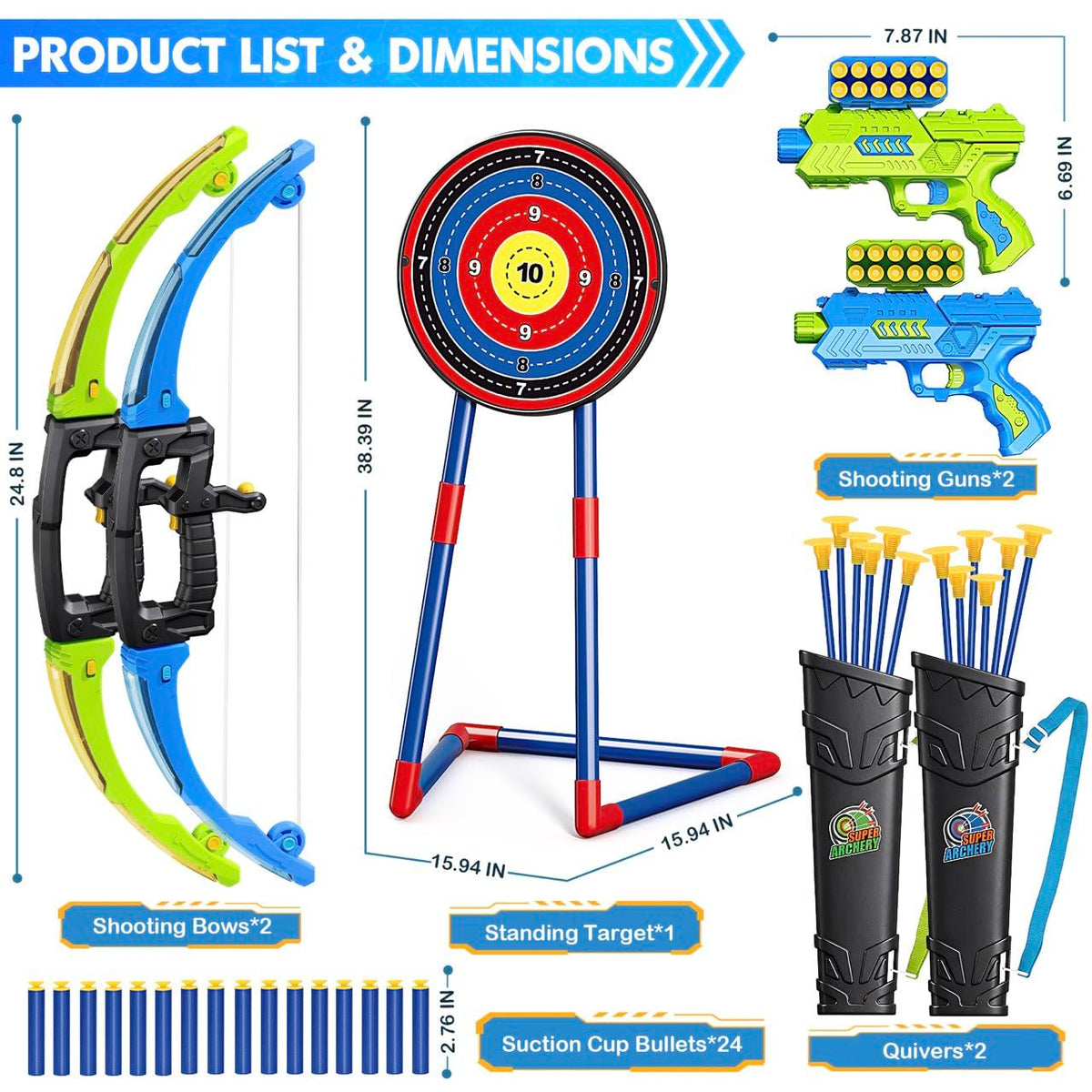 Polokping foam darts offer safe targets for close-range games.
