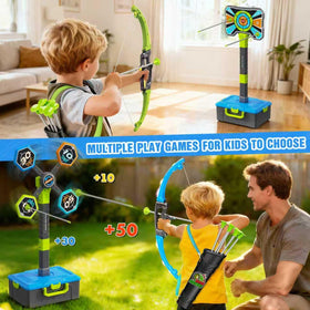 Polokping four targets including a bullseye for varied skill-building.