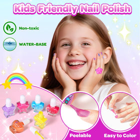Polokping Glitter Powders add sparkle for festive, imaginative nail designs.