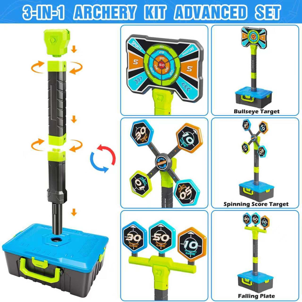 Polokping lightweight, durable materials designed for safe kids' archery.